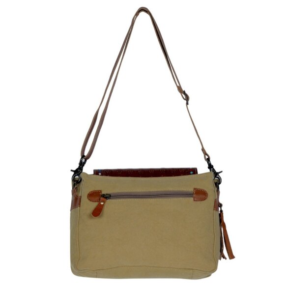 MYRA BAG Floral Etching Western Hand Tooled Crossbody Bag NWT - Picture 6 of 15